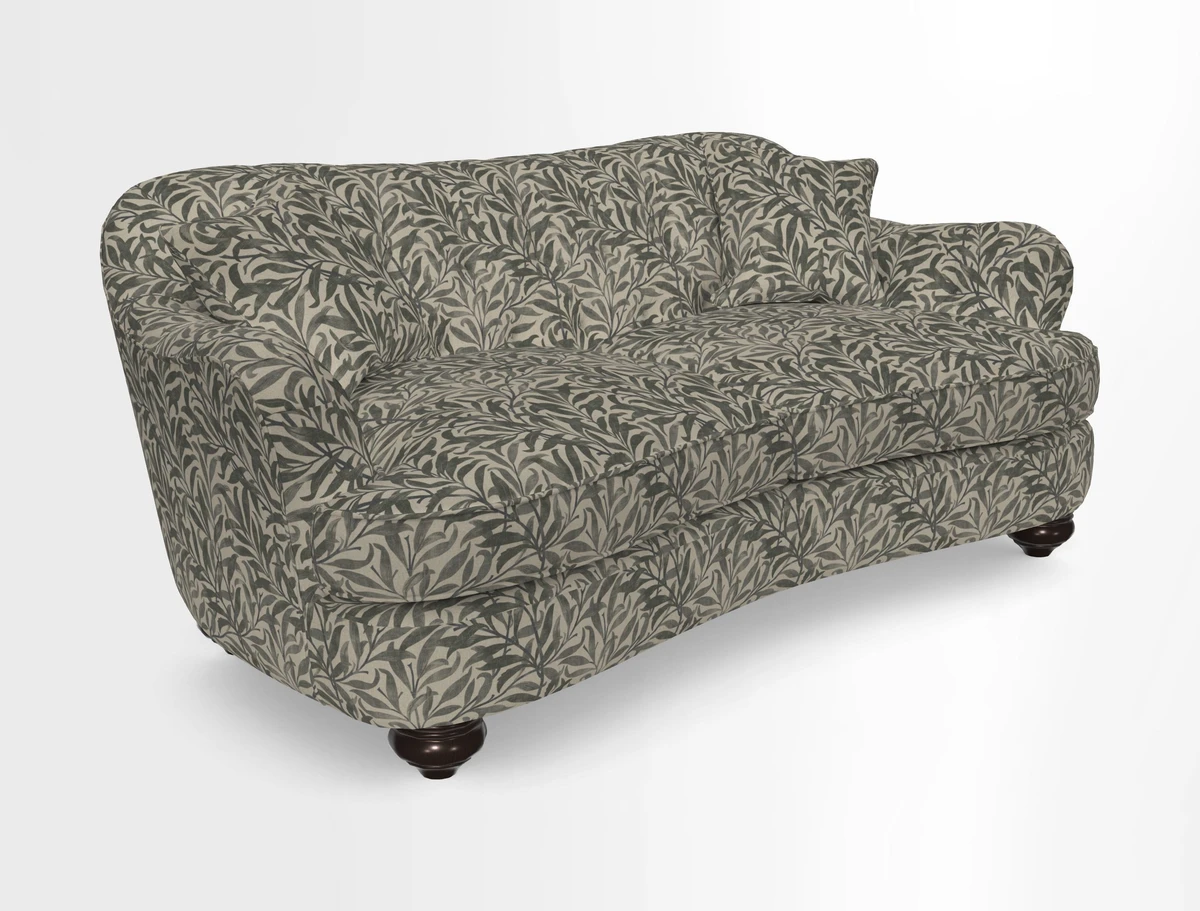 Fairmont 3 Seater Sofa in Romo Osumi Wild Rose with Contrast Piping in Linwood Luna Blossom Contrasting Scatters in Colefax & Fowler Jocasta Velvet Red