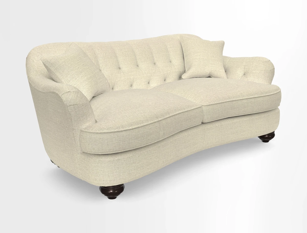 Fairmont 3 Seater Sofa in Romo Osumi Wild Rose with Contrast Piping in Linwood Luna Blossom Contrasting Scatters in Colefax & Fowler Jocasta Velvet Red