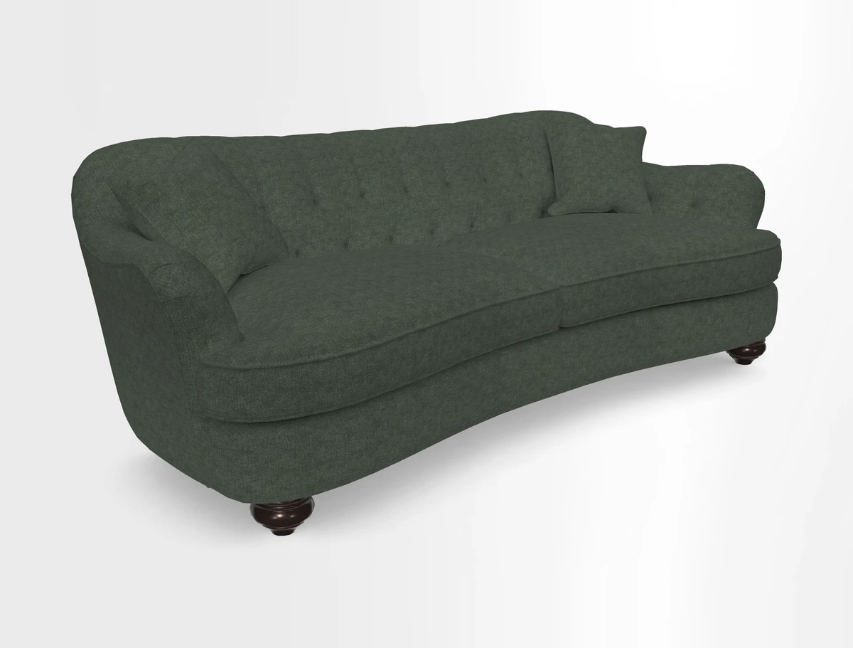 Fairmont 4 Seater Sofa in Romo Osumi Wild Rose with Contrast Piping in Linwood Luna Blossom Contrasting Scatters in Colefax & Fowler Jocasta Velvet Red