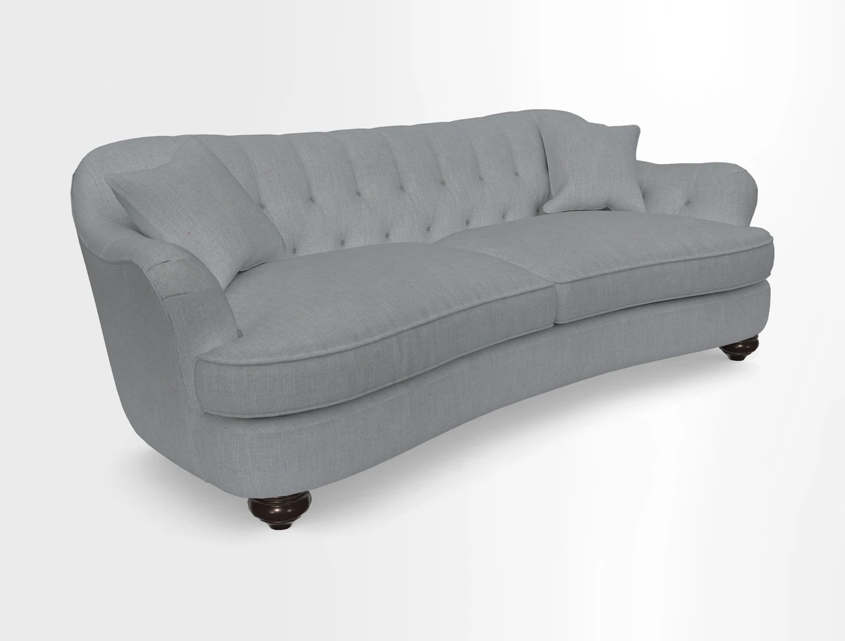 Fairmont 4 Seater Sofa in Romo Osumi Wild Rose with Contrast Piping in Linwood Luna Blossom Contrasting Scatters in Colefax & Fowler Jocasta Velvet Red