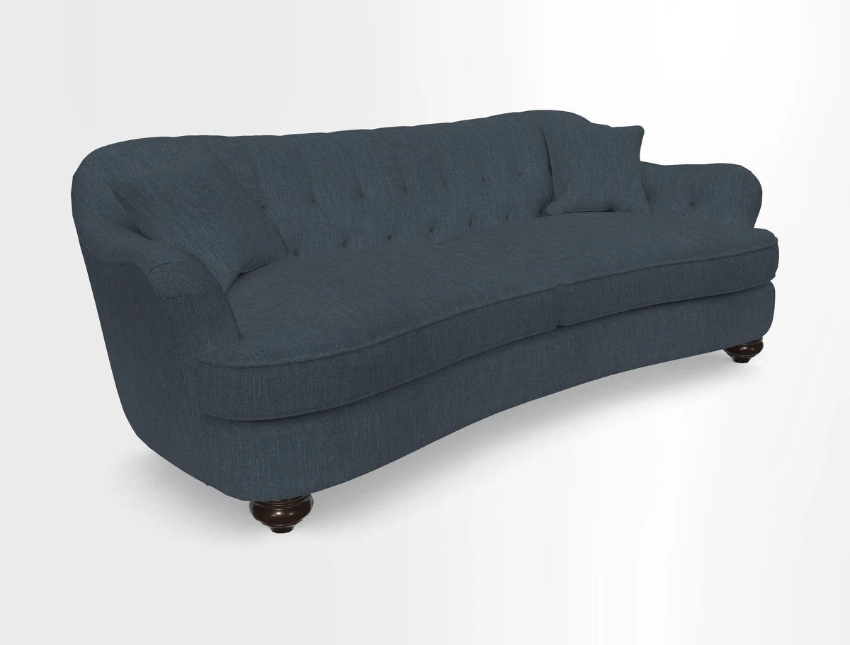 Fairmont 4 Seater Sofa in Romo Osumi Wild Rose with Contrast Piping in Linwood Luna Blossom Contrasting Scatters in Colefax & Fowler Jocasta Velvet Red