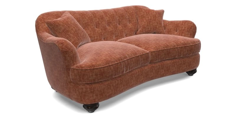 Fairmont 3 Seater Sofa in Romo Osumi Wild Rose with Contrast Piping in Linwood Luna Blossom Contrasting Scatters in Colefax & Fowler Jocasta Velvet Red