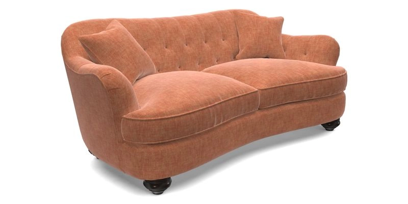 Fairmont 3 Seater Sofa in Romo Osumi Wild Rose with Contrast Piping in Linwood Luna Blossom Contrasting Scatters in Colefax & Fowler Jocasta Velvet Red