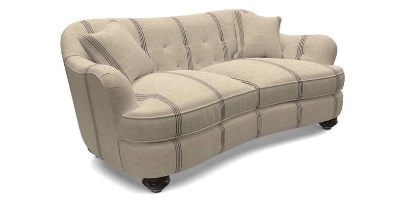 Fairmont 3 Seater Sofa in Romo Osumi Wild Rose with Contrast Piping in Linwood Luna Blossom Contrasting Scatters in Colefax & Fowler Jocasta Velvet Red