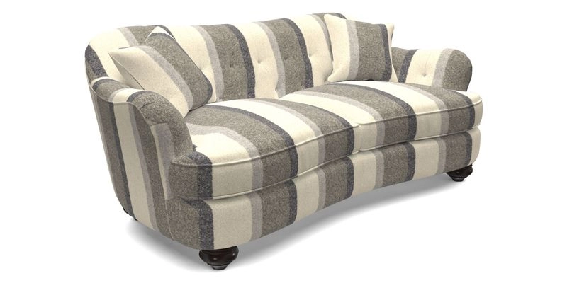 Fairmont 3 Seater Sofa in Romo Osumi Wild Rose with Contrast Piping in Linwood Luna Blossom Contrasting Scatters in Colefax & Fowler Jocasta Velvet Red