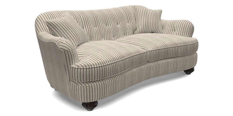 Fairmont 3 Seater Sofa in Romo Osumi Wild Rose with Contrast Piping in Linwood Luna Blossom Contrasting Scatters in Colefax & Fowler Jocasta Velvet Red