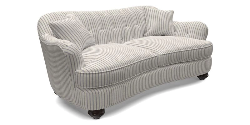 Fairmont 3 Seater Sofa in Romo Osumi Wild Rose with Contrast Piping in Linwood Luna Blossom Contrasting Scatters in Colefax & Fowler Jocasta Velvet Red