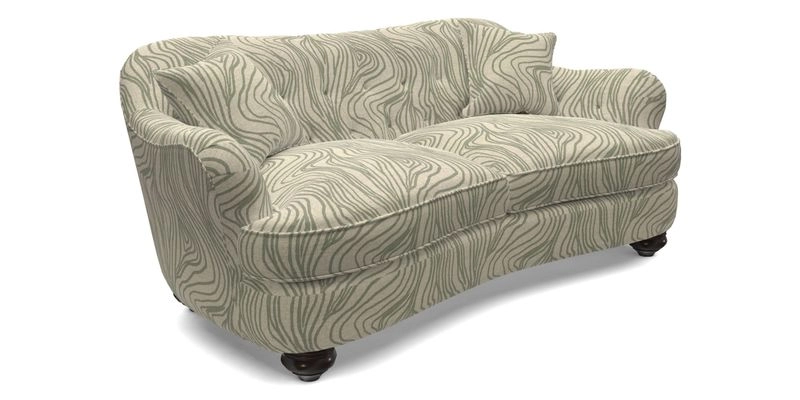 Fairmont 3 Seater Sofa in Romo Osumi Wild Rose with Contrast Piping in Linwood Luna Blossom Contrasting Scatters in Colefax & Fowler Jocasta Velvet Red