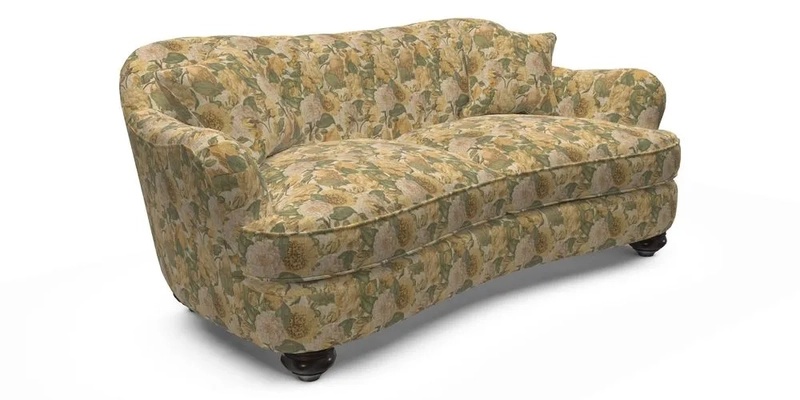 Fairmont 3 Seater Sofa in Romo Osumi Wild Rose with Contrast Piping in Linwood Luna Blossom Contrasting Scatters in Colefax & Fowler Jocasta Velvet Red