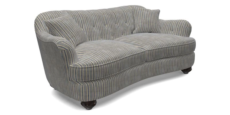 Fairmont 3 Seater Sofa in Romo Osumi Wild Rose with Contrast Piping in Linwood Luna Blossom Contrasting Scatters in Colefax & Fowler Jocasta Velvet Red