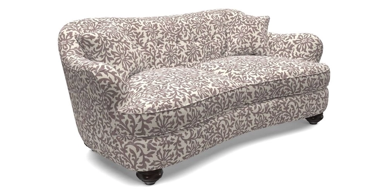 Fairmont 3 Seater Sofa in Romo Osumi Wild Rose with Contrast Piping in Linwood Luna Blossom Contrasting Scatters in Colefax & Fowler Jocasta Velvet Red