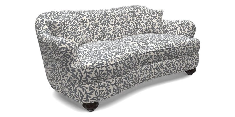 Fairmont 3 Seater Sofa in Romo Osumi Wild Rose with Contrast Piping in Linwood Luna Blossom Contrasting Scatters in Colefax & Fowler Jocasta Velvet Red