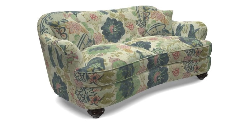 Fairmont 3 Seater Sofa in Romo Osumi Wild Rose with Contrast Piping in Linwood Luna Blossom Contrasting Scatters in Colefax & Fowler Jocasta Velvet Red