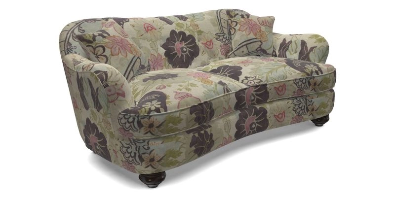 Fairmont 3 Seater Sofa in Romo Osumi Wild Rose with Contrast Piping in Linwood Luna Blossom Contrasting Scatters in Colefax & Fowler Jocasta Velvet Red