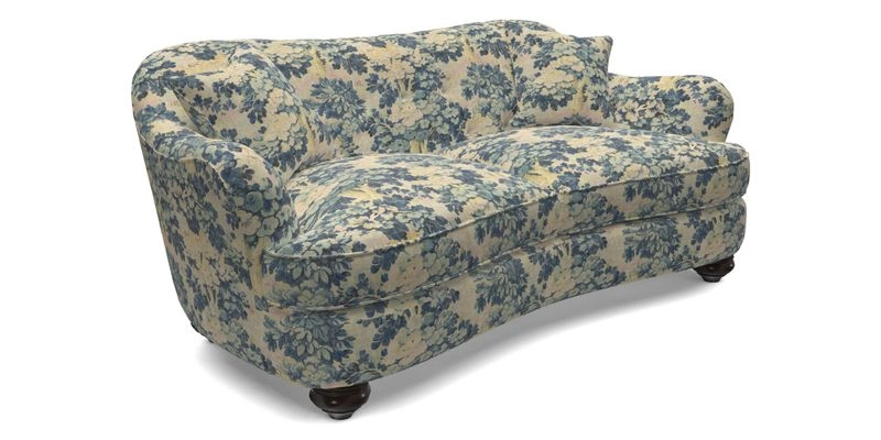 Fairmont 3 Seater Sofa in Romo Osumi Wild Rose with Contrast Piping in Linwood Luna Blossom Contrasting Scatters in Colefax & Fowler Jocasta Velvet Red