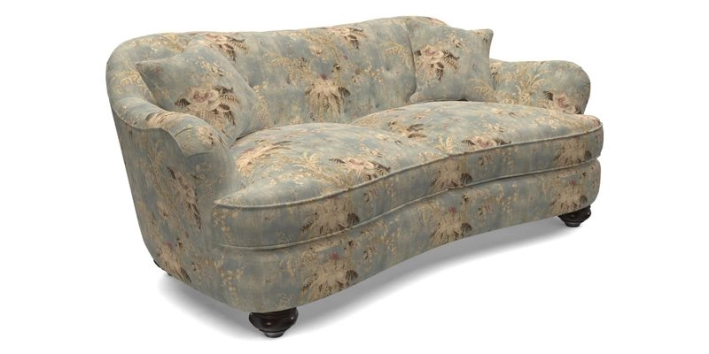 Fairmont 3 Seater Sofa in Romo Osumi Wild Rose with Contrast Piping in Linwood Luna Blossom Contrasting Scatters in Colefax & Fowler Jocasta Velvet Red