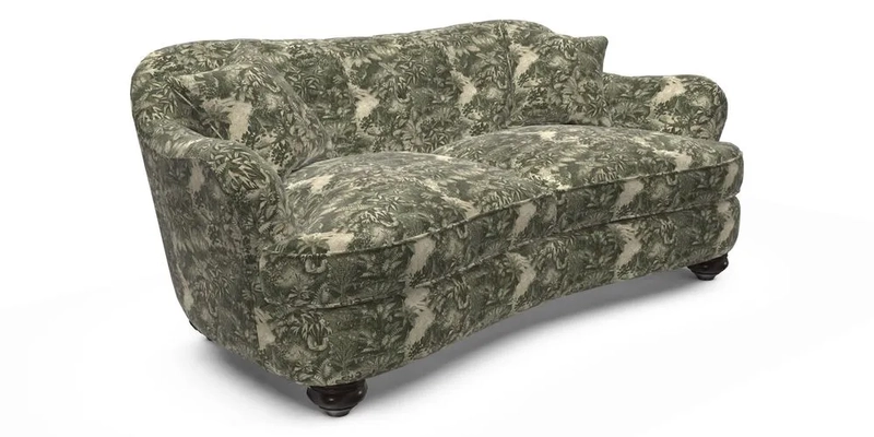 Fairmont 3 Seater Sofa in Romo Osumi Wild Rose with Contrast Piping in Linwood Luna Blossom Contrasting Scatters in Colefax & Fowler Jocasta Velvet Red