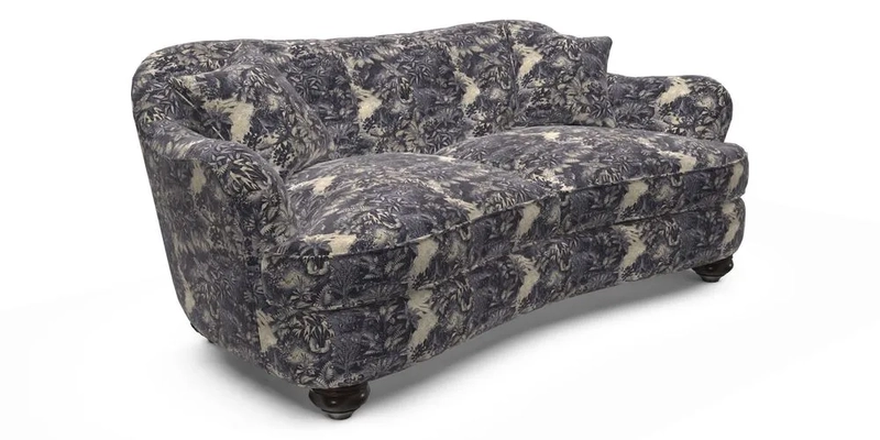 Fairmont 3 Seater Sofa in Romo Osumi Wild Rose with Contrast Piping in Linwood Luna Blossom Contrasting Scatters in Colefax & Fowler Jocasta Velvet Red