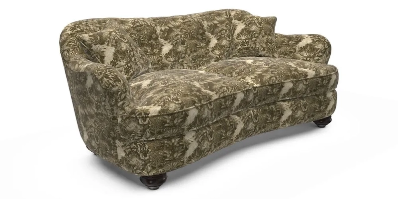 Fairmont 3 Seater Sofa in Romo Osumi Wild Rose with Contrast Piping in Linwood Luna Blossom Contrasting Scatters in Colefax & Fowler Jocasta Velvet Red