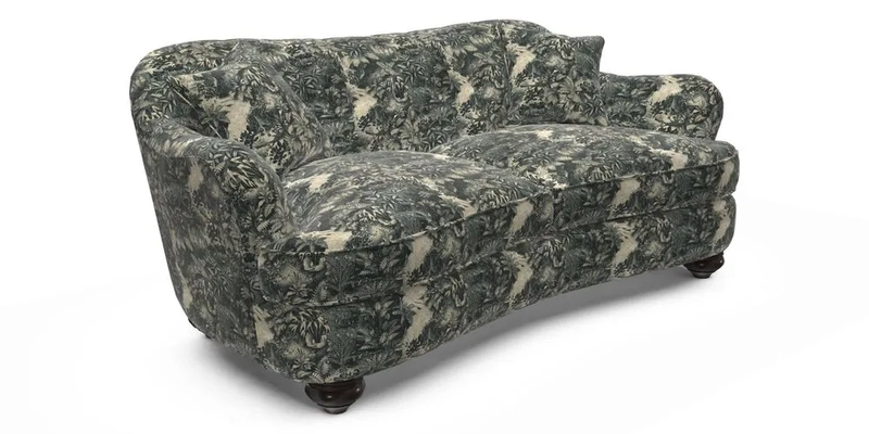 Fairmont 3 Seater Sofa in Romo Osumi Wild Rose with Contrast Piping in Linwood Luna Blossom Contrasting Scatters in Colefax & Fowler Jocasta Velvet Red