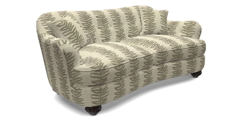 Fairmont 3 Seater Sofa in Romo Osumi Wild Rose with Contrast Piping in Linwood Luna Blossom Contrasting Scatters in Colefax & Fowler Jocasta Velvet Red