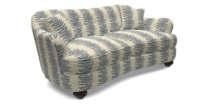 Fairmont 3 Seater Sofa in Romo Osumi Wild Rose with Contrast Piping in Linwood Luna Blossom Contrasting Scatters in Colefax & Fowler Jocasta Velvet Red