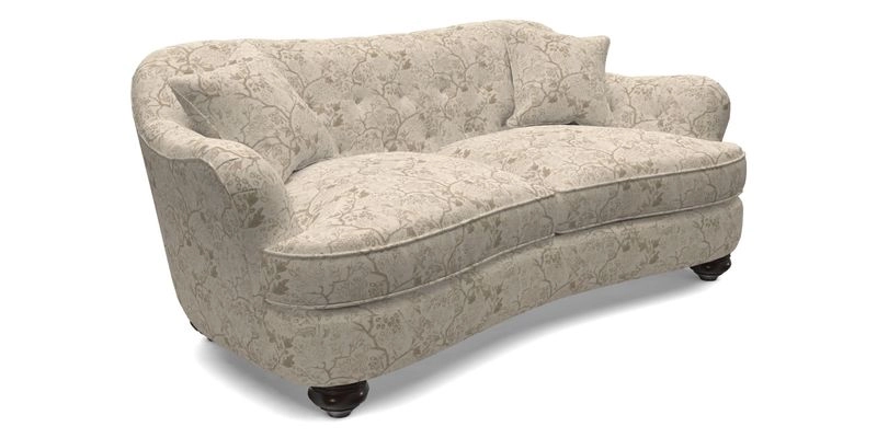 Fairmont 3 Seater Sofa in Romo Osumi Wild Rose with Contrast Piping in Linwood Luna Blossom Contrasting Scatters in Colefax & Fowler Jocasta Velvet Red