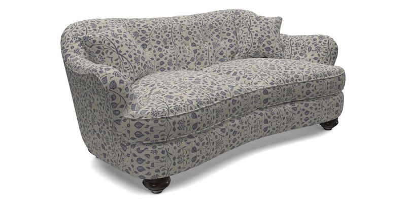 Fairmont 3 Seater Sofa in Romo Osumi Wild Rose with Contrast Piping in Linwood Luna Blossom Contrasting Scatters in Colefax & Fowler Jocasta Velvet Red