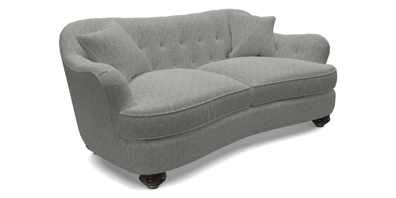 Fairmont 3 Seater Sofa in Romo Osumi Wild Rose with Contrast Piping in Linwood Luna Blossom Contrasting Scatters in Colefax & Fowler Jocasta Velvet Red