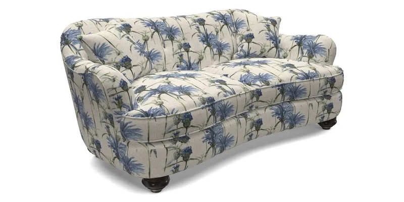 Fairmont 3 Seater Sofa in Romo Osumi Wild Rose with Contrast Piping in Linwood Luna Blossom Contrasting Scatters in Colefax & Fowler Jocasta Velvet Red