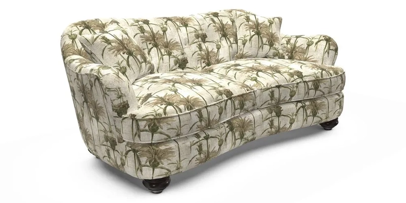 Fairmont 3 Seater Sofa in Romo Osumi Wild Rose with Contrast Piping in Linwood Luna Blossom Contrasting Scatters in Colefax & Fowler Jocasta Velvet Red