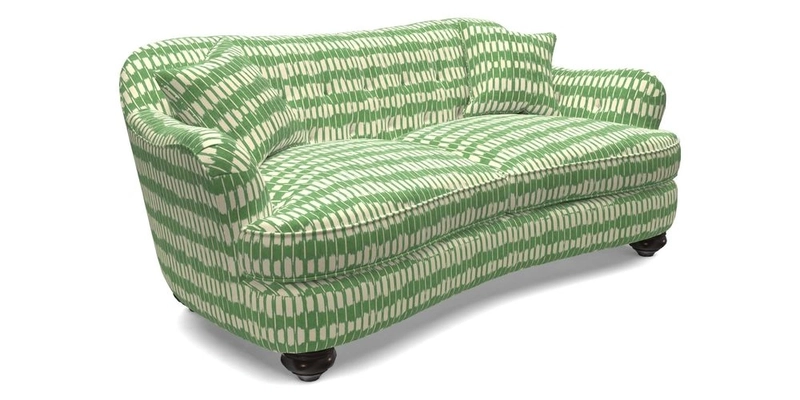 Fairmont 3 Seater Sofa in Romo Osumi Wild Rose with Contrast Piping in Linwood Luna Blossom Contrasting Scatters in Colefax & Fowler Jocasta Velvet Red