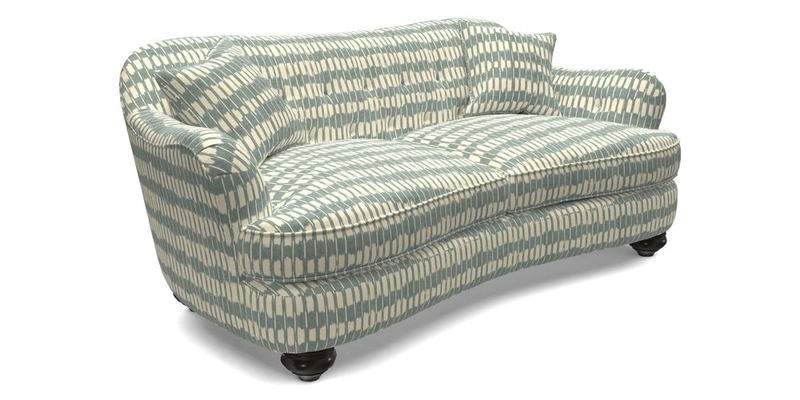 Fairmont 3 Seater Sofa in Romo Osumi Wild Rose with Contrast Piping in Linwood Luna Blossom Contrasting Scatters in Colefax & Fowler Jocasta Velvet Red