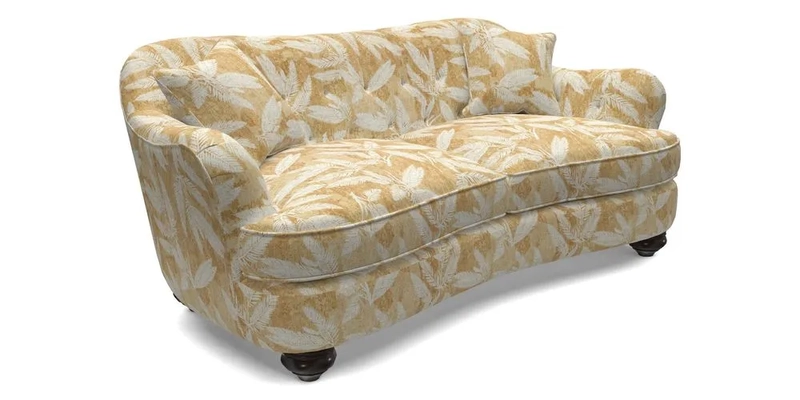 Fairmont 3 Seater Sofa in Romo Osumi Wild Rose with Contrast Piping in Linwood Luna Blossom Contrasting Scatters in Colefax & Fowler Jocasta Velvet Red