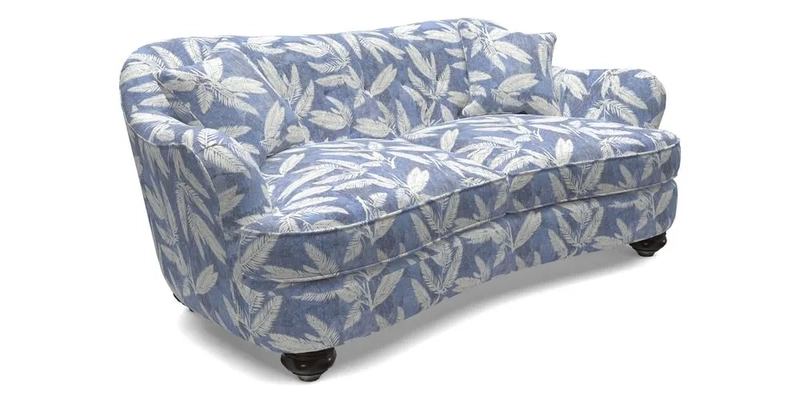 Fairmont 3 Seater Sofa in Romo Osumi Wild Rose with Contrast Piping in Linwood Luna Blossom Contrasting Scatters in Colefax & Fowler Jocasta Velvet Red