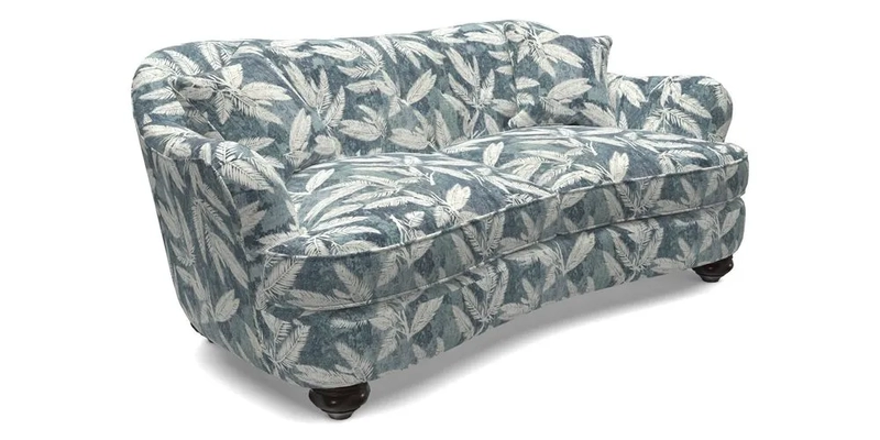 Fairmont 3 Seater Sofa in Romo Osumi Wild Rose with Contrast Piping in Linwood Luna Blossom Contrasting Scatters in Colefax & Fowler Jocasta Velvet Red