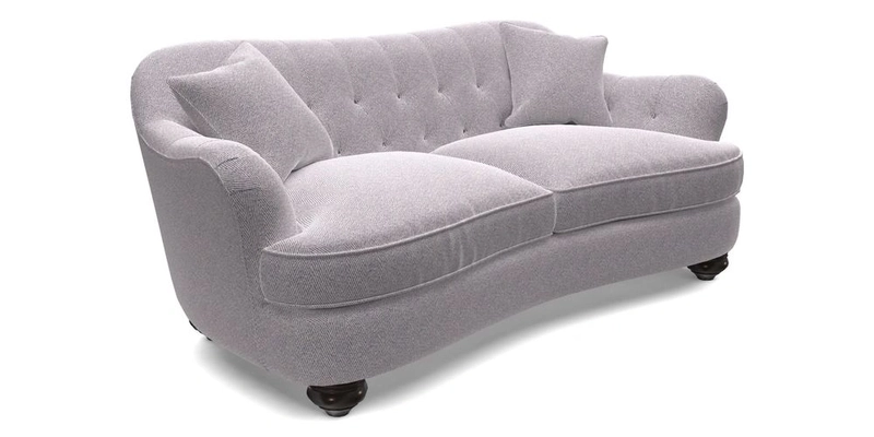 Fairmont 3 Seater Sofa in Romo Osumi Wild Rose with Contrast Piping in Linwood Luna Blossom Contrasting Scatters in Colefax & Fowler Jocasta Velvet Red