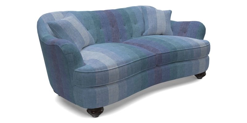 Fairmont 3 Seater Sofa in Romo Osumi Wild Rose with Contrast Piping in Linwood Luna Blossom Contrasting Scatters in Colefax & Fowler Jocasta Velvet Red