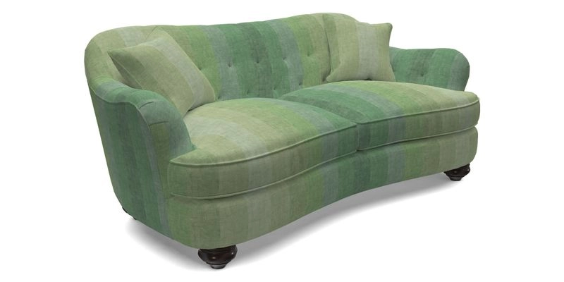 Fairmont 3 Seater Sofa in Romo Osumi Wild Rose with Contrast Piping in Linwood Luna Blossom Contrasting Scatters in Colefax & Fowler Jocasta Velvet Red