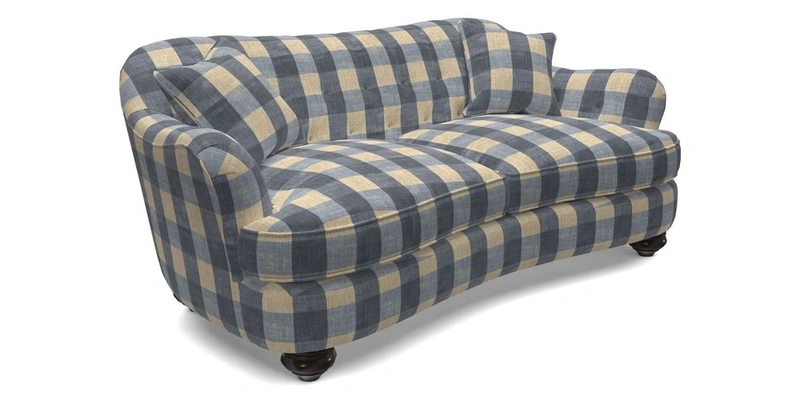 Fairmont 3 Seater Sofa in Romo Osumi Wild Rose with Contrast Piping in Linwood Luna Blossom Contrasting Scatters in Colefax & Fowler Jocasta Velvet Red