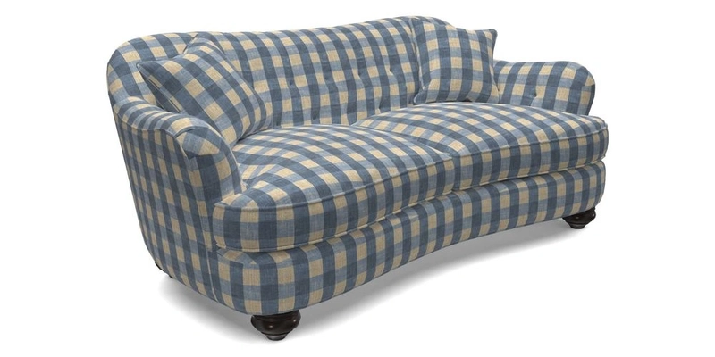 Fairmont 3 Seater Sofa in Romo Osumi Wild Rose with Contrast Piping in Linwood Luna Blossom Contrasting Scatters in Colefax & Fowler Jocasta Velvet Red