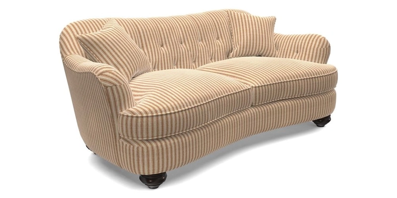 Fairmont 3 Seater Sofa in Romo Osumi Wild Rose with Contrast Piping in Linwood Luna Blossom Contrasting Scatters in Colefax & Fowler Jocasta Velvet Red