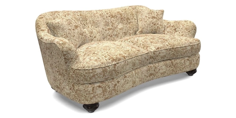 Fairmont 3 Seater Sofa in Romo Osumi Wild Rose with Contrast Piping in Linwood Luna Blossom Contrasting Scatters in Colefax & Fowler Jocasta Velvet Red