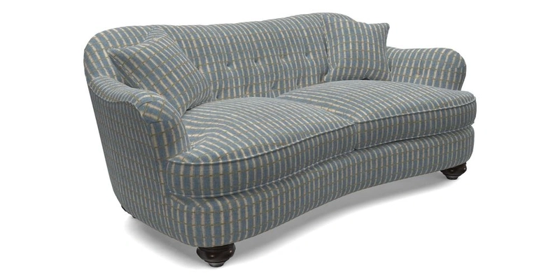 Fairmont 3 Seater Sofa in Romo Osumi Wild Rose with Contrast Piping in Linwood Luna Blossom Contrasting Scatters in Colefax & Fowler Jocasta Velvet Red