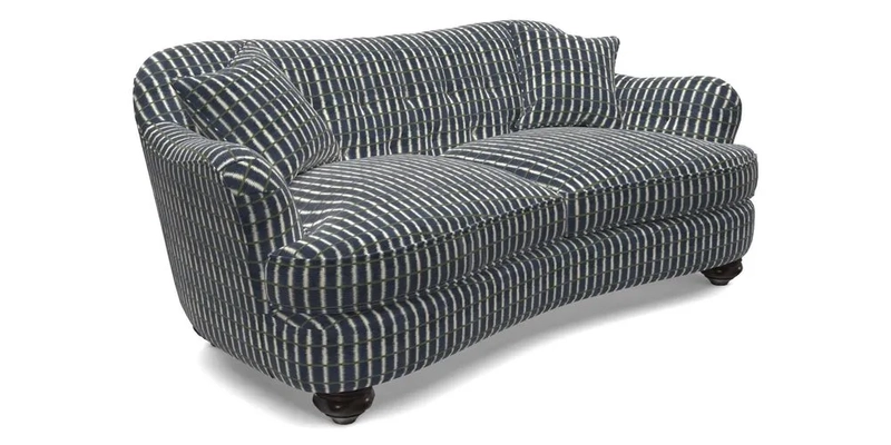 Fairmont 3 Seater Sofa in Romo Osumi Wild Rose with Contrast Piping in Linwood Luna Blossom Contrasting Scatters in Colefax & Fowler Jocasta Velvet Red