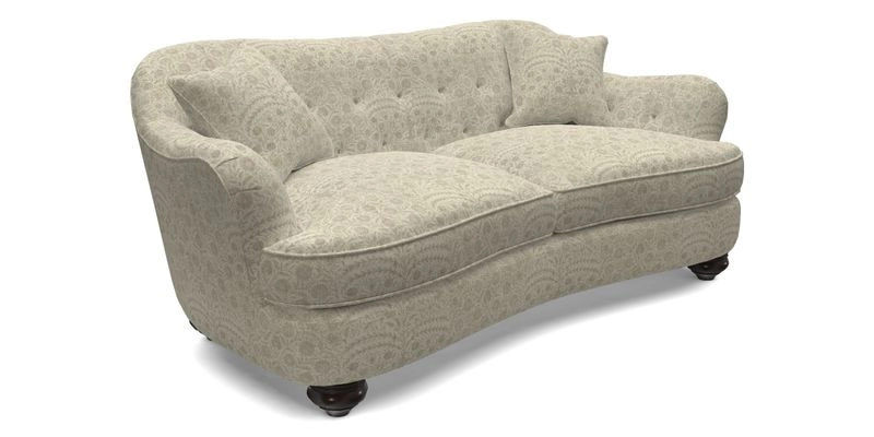 Fairmont 3 Seater Sofa in Romo Osumi Wild Rose with Contrast Piping in Linwood Luna Blossom Contrasting Scatters in Colefax & Fowler Jocasta Velvet Red