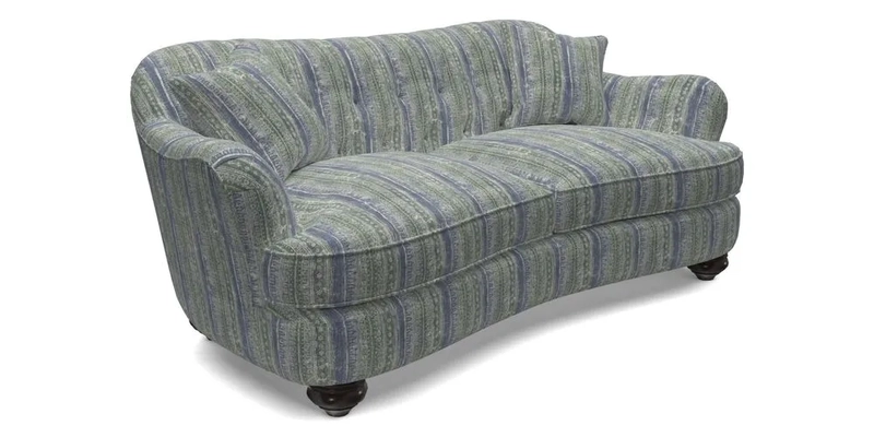 Fairmont 3 Seater Sofa in Romo Osumi Wild Rose with Contrast Piping in Linwood Luna Blossom Contrasting Scatters in Colefax & Fowler Jocasta Velvet Red