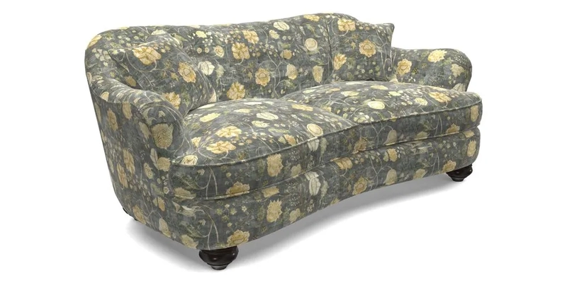 Fairmont 3 Seater Sofa in Romo Osumi Wild Rose with Contrast Piping in Linwood Luna Blossom Contrasting Scatters in Colefax & Fowler Jocasta Velvet Red