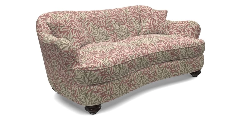 Fairmont 3 Seater Sofa in Romo Osumi Wild Rose with Contrast Piping in Linwood Luna Blossom Contrasting Scatters in Colefax & Fowler Jocasta Velvet Red