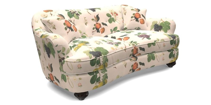 Fairmont 3 Seater Sofa in Romo Osumi Wild Rose with Contrast Piping in Linwood Luna Blossom Contrasting Scatters in Colefax & Fowler Jocasta Velvet Red